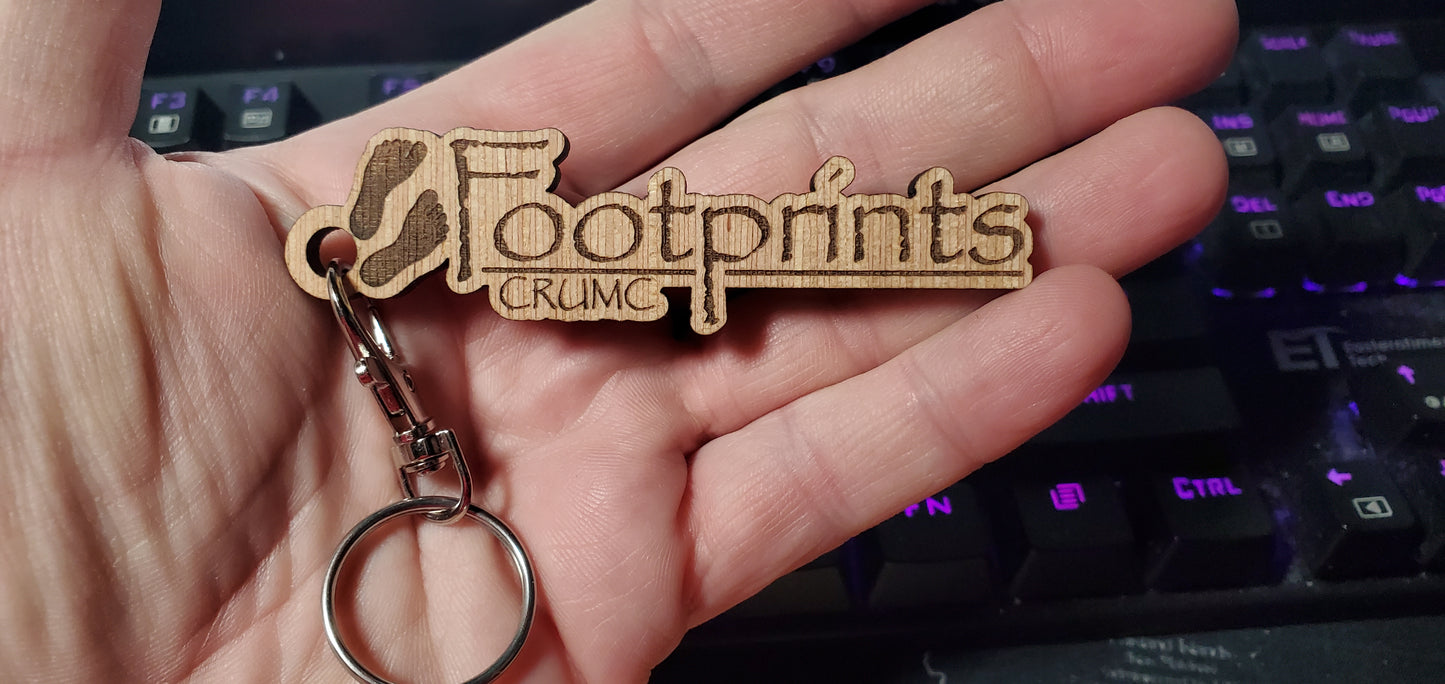 Footprints Keychain - Custom