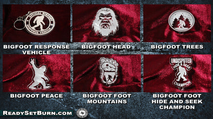 Bigfoot Keychains - 100% Locally Made, Handcrafted, Custom Acrylic Keychain