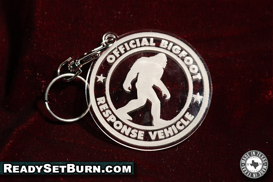 Bigfoot Keychains - 100% Locally Made, Handcrafted, Custom Acrylic Keychain