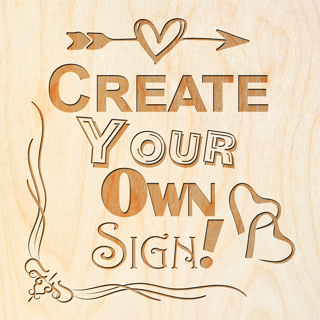 Custom Laser Engraved Sign - With your saying, Logo or whatever you want. - 100% Locally Made, Handcrafted, Custom