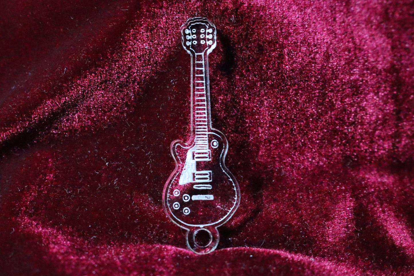 Les Paul Guitar - Acrylic Keychain - 100% Locally Made, Handcrafted, Custom