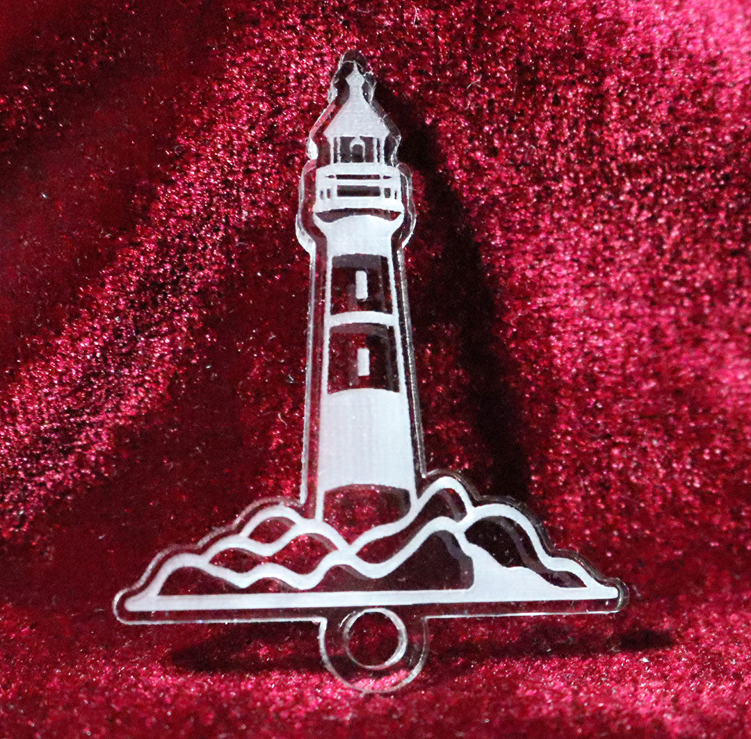 Lighthouse 1 - 100% Locally Made, Handcrafted, Custom Acrylic Keychain