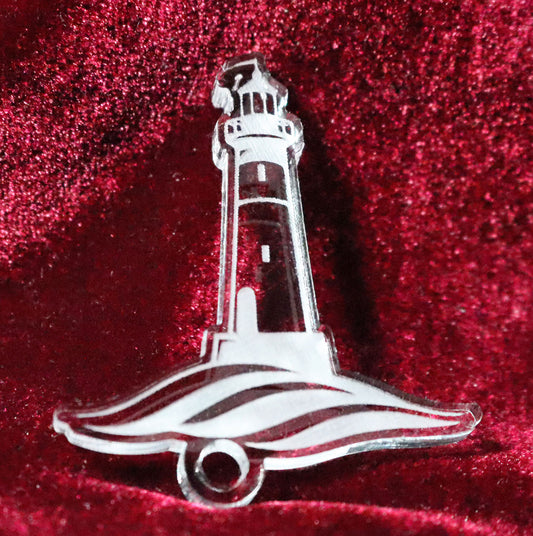 Lighthouse 2 - 100% Locally Made, Handcrafted, Custom Acrylic Keychain