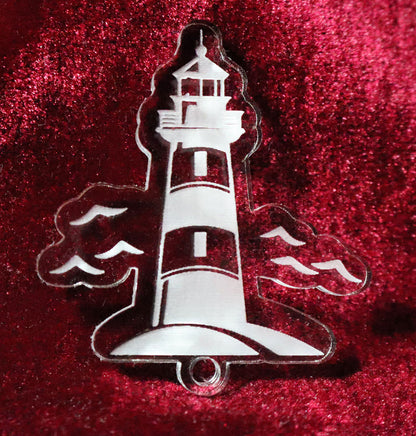 Lighthouse 3 - 100% Locally Made, Handcrafted, Custom Acrylic Keychain