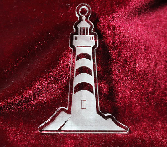 Lighthouse 6 - Large - 100% Locally Made, Handcrafted, Custom Acrylic Keychain