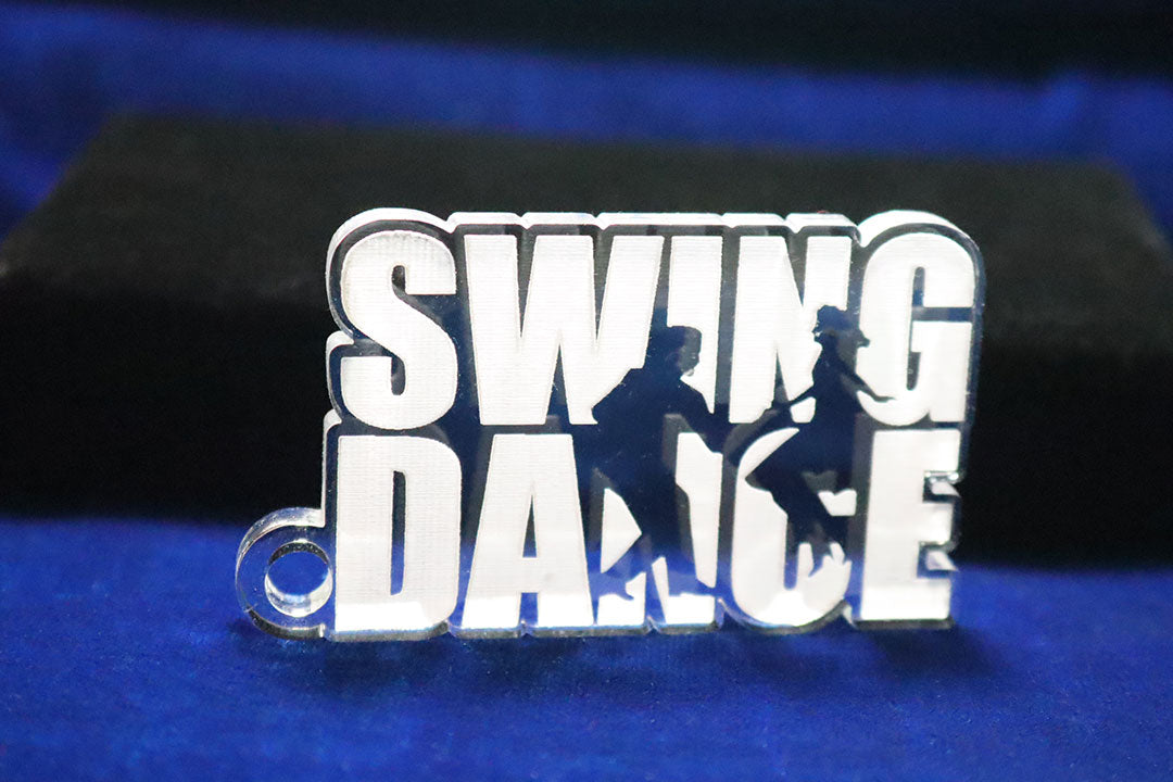 All 4 Swing Dance Keychain Set 1 - 2023 - 100% Locally Made, Handcrafted, Custom Acrylic Keychain