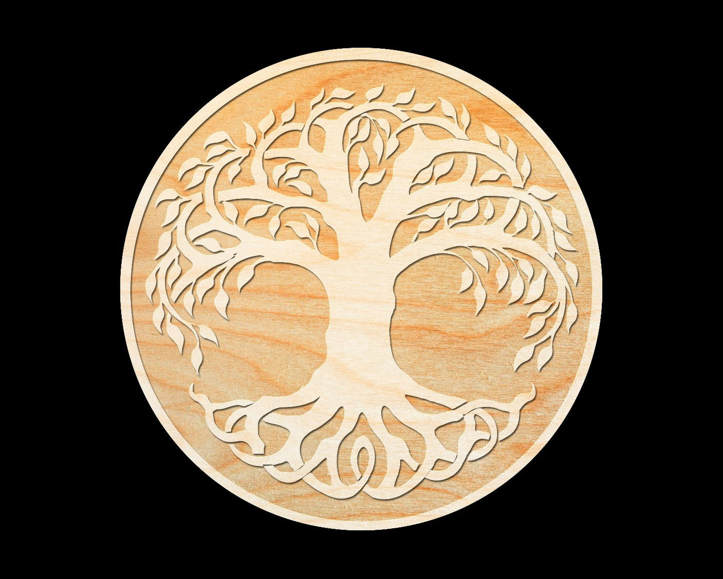 Laser Engraved Sign - "Tree Of Life 10in" - 100% Locally Made, Handcrafted, Custom