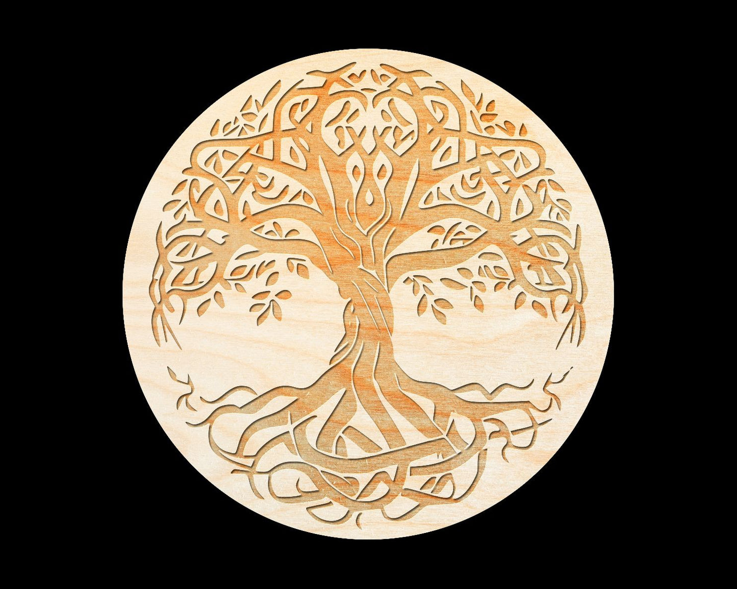 Laser Engraved Sign - "Tree Of Life 10in" no. 2 - 100% Locally Made, Handcrafted, Custom