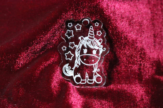 Unicorn 6 - 100% Locally Made, Handcrafted, Custom Acrylic Keychain