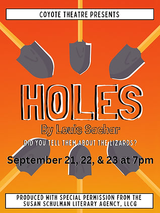 Holes (Play) - Coyote Theatre Fundraiser - 100% Locally Made, Handcrafted, Custom Acrylic Keychain